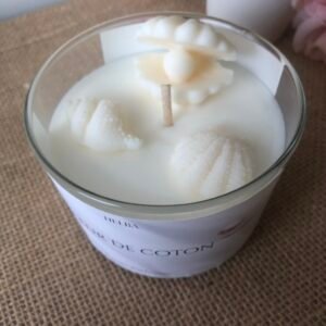 Photo Bougie Fleur de coton
