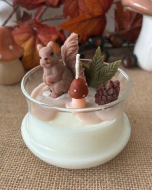Bougie Écureuil parfumée au Musc 190g